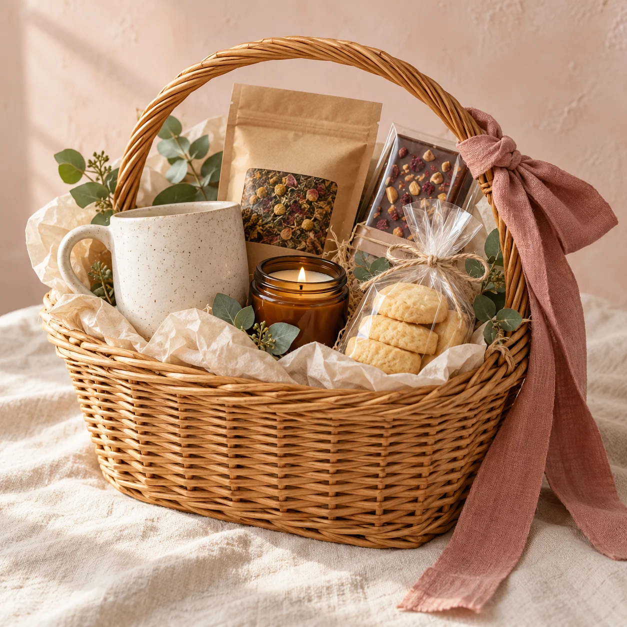 The Cozy Evening gift basket